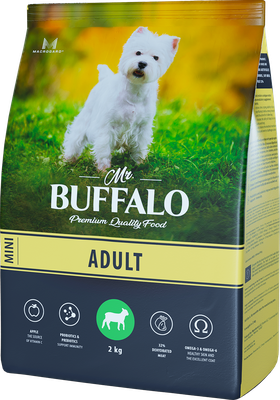 Mr.Buffalo ADULT MINI для собак мелких пород с Ягненком, 2кг