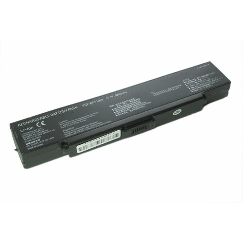 аккумулятор батарея для ноутбука sony vpce vgp bps22 11 1v 5200mah replacement черная Аккумулятор (Батарея) для ноутбука Sony Vaio VGN-CR, AR, NR, SZ (VGP-BPS9) 11.1V 5200mAh черная ORG