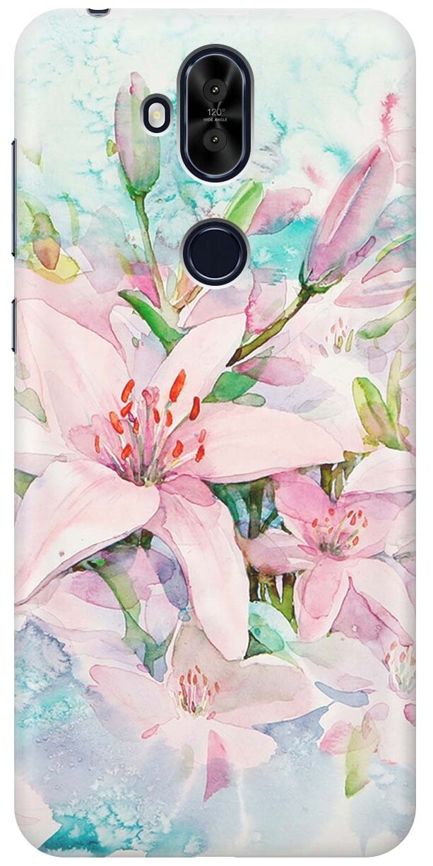 RE: PA Накладка Transparent для Asus Zenfone 5Q / 5 Lite ZC600KL с принтом "Нежные розовые цветы"