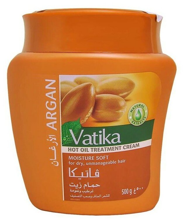 Маска для волос Vatika Argan Moisture Soft / Аргания Увлажнение и Смягчение 500 мл