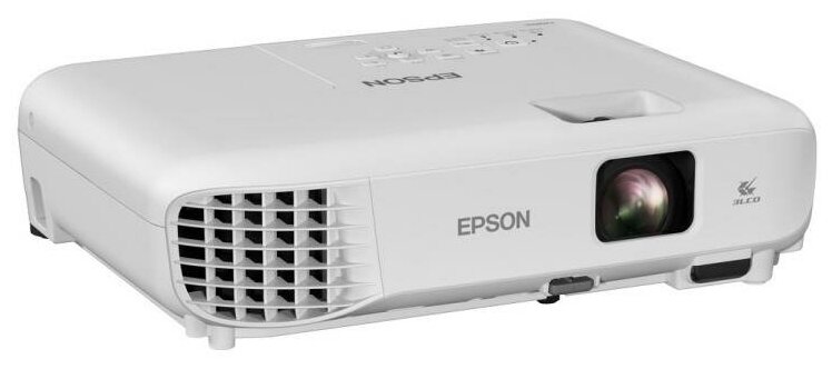 Проектор Epson EB-E01 1280x720, 15000:1, 3300 лм, LCD, 2.4 кг, белый