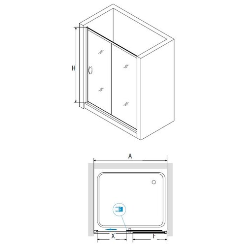 душевая дверь rgw pa 016b 350801613 14 чёрный 130 195 Душевая дверь RGW PA-016B чёрный/Прозрачное/6 мм 130*195 (350801613-14)