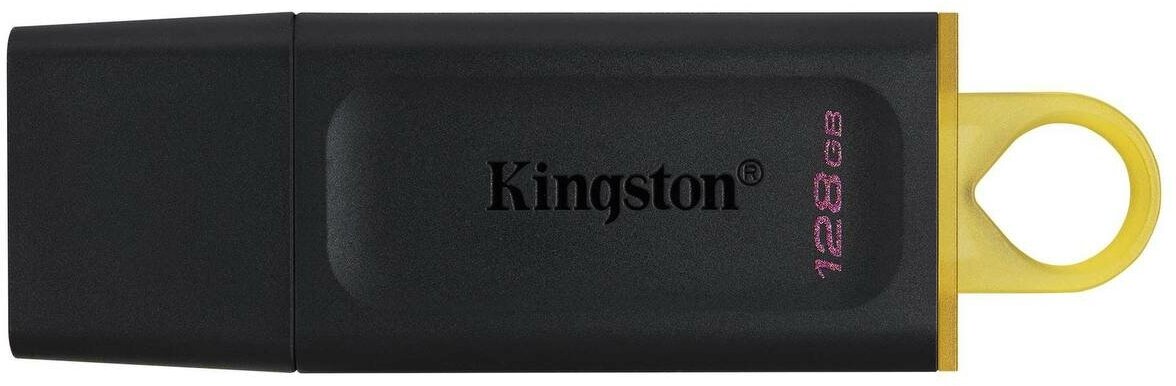 Флешка USB Flash Drive 128 Гб Kingston, флеш-накопитель, черного цвета