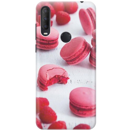 фото Cиликоновый чехол на alcatel 1s (2020) / алкател 1с 2020 с принтом "малиновые макаруны" gosso