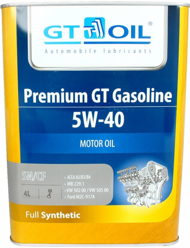 Масло моторное GT Gasoline SM 5W40 4л