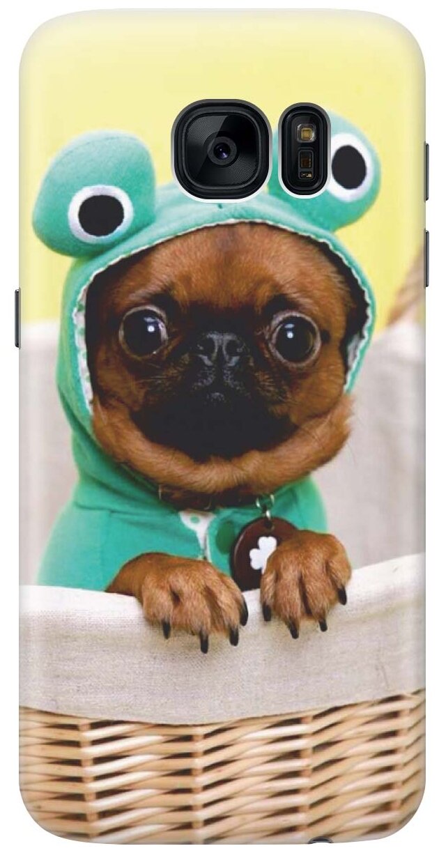RE: PAЧехол - накладка ArtColor для Samsung Galaxy S7 с принтом "Собака в смешной шапке"