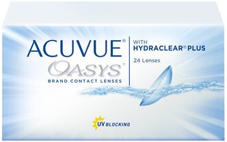 Лучшие Двухнедельные контактные линзы Acuvue Oasys 24 штуки