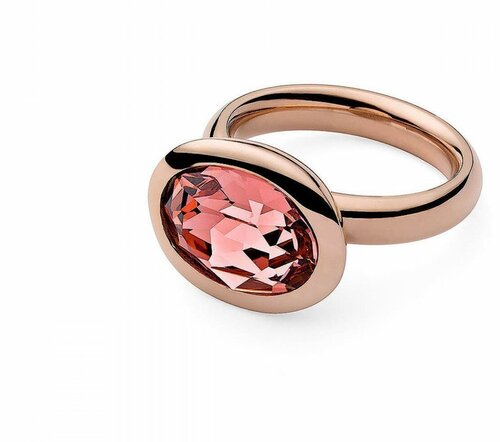 Кольцо Qudo, кристаллы Swarovski, размер 18, розовый