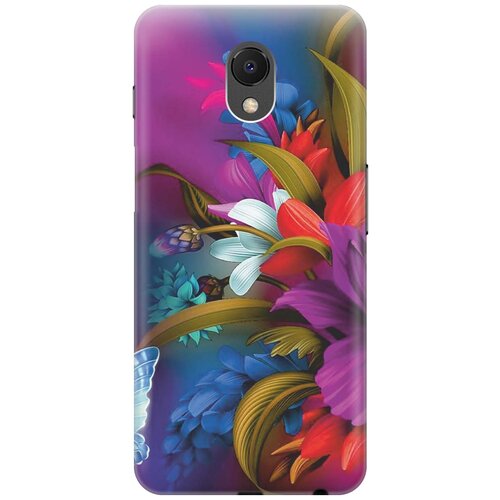 фото Cиликоновый чехол на meizu m6s / мейзу м6 эс с принтом "фантастические цветы" gosso