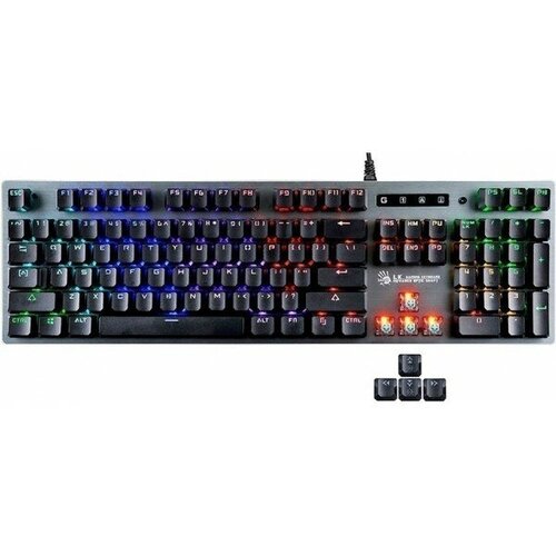 Клавиатура A4Tech Bloody B765 механическая серый USB for gamer LED 488800₽