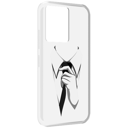 Чехол MyPads галстук для Infinix Note 12 5G X671 / Note 12 Pro 5G задняя-панель-накладка-бампер
