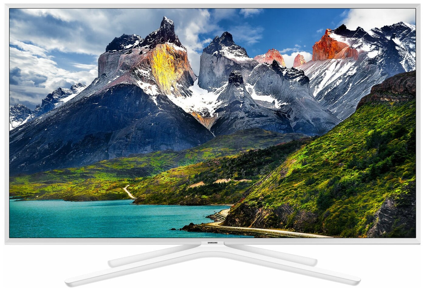 43" Телевизор Samsung UE43N5510AU 2018 RU, белый