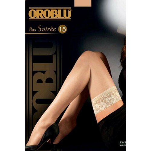 фото Чулки oroblu soiree, 15 den, матовые, размер 3, бежевый