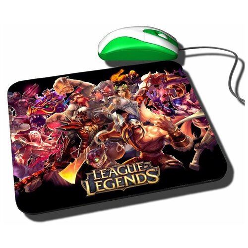 Коврик для компьютерной мышки с принтом League of Legends