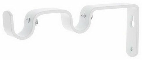 фото Кронштейн для карниза D20 двухрядный 8/15 см, белый