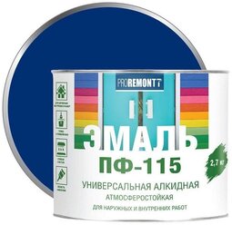Эмаль алкидная (А) Proremontt ПФ-115 синий 2.7 кг