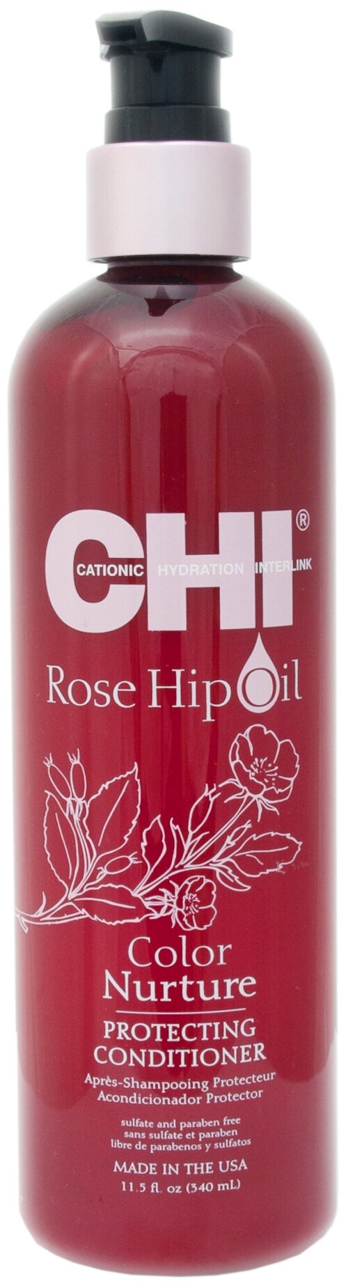 CHI кондиционер Rose Hip Oil Color Nurture Protecting, 340 мл