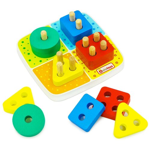 Развивающая игрушка Alatoys СОР20, 13 дет., разноцветный