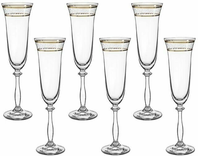 Набор бокалов для шампанского 'Анжела', 190 мл, 6 шт
