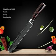 Кухонный нож 8-ми дюймовый хлебный нож бренд XITUO, для нарезки хлеба