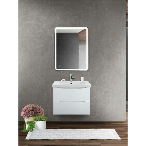 Тумба под раковину подвесная BelBagno MARINO-CER-900-2C-SO-BL-P Bianco Lucido