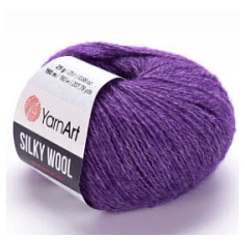 Yarnart silky wool 35%вискоза;65%шерсть мериноса ;25гр-190м( 2 мотка)