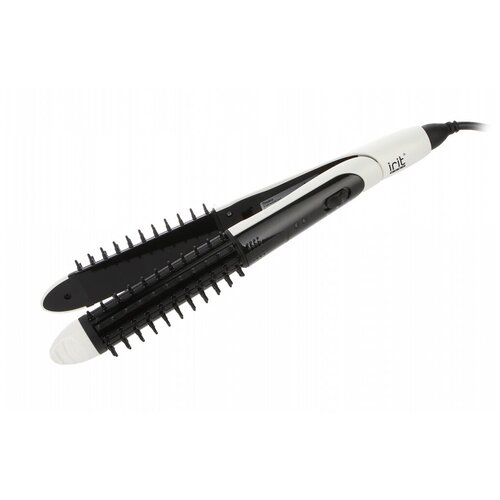 Irit IR-3161 выпрямитель для волос пластины алюминиевые 25х90мм и плойка с расческой 19мм 2 в 1 60Вт 83500₽