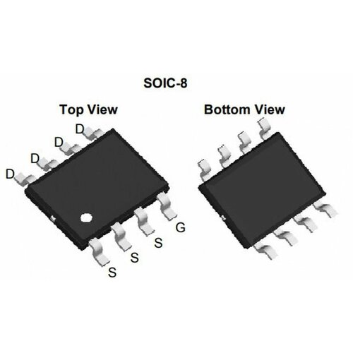 Микросхема AO4413, P-Channel, MOSFET, 30V, 15A, 1 шт.