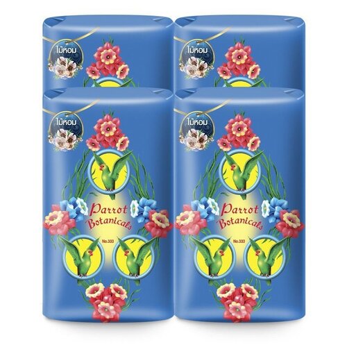 Ботаническое мыло с древесным ароматом PARROT Botanicals групповая упаковка (4 шт по 70г)