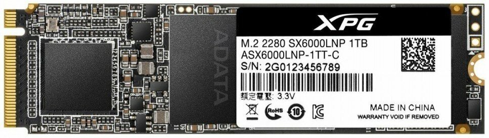 Твердотельный накопитель 1Tb SSD ADATA XPG SX6000 Lite (ASX6000LNP-1TT-C)