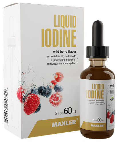 MAXLER Liquid Iodine фл., 60 мл, лесные ягоды