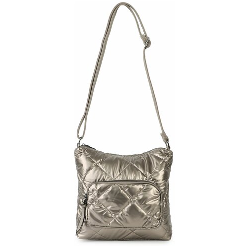 фото Сумка багет , фактура лаковая, хаки shanta