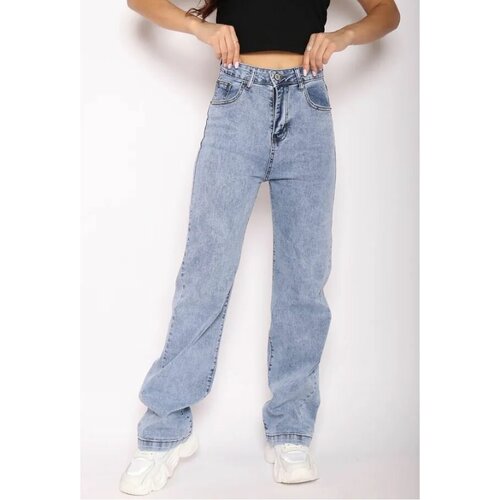 Женские широкие джинсы палаццо/ледяной 32