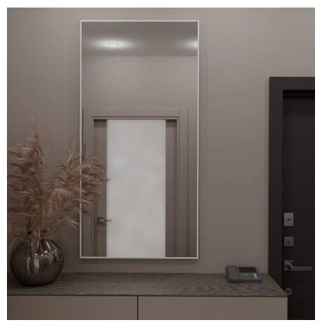 фото Зеркало в алюминиевой раме Nielsen 9 мм. матовое серебро 70х160