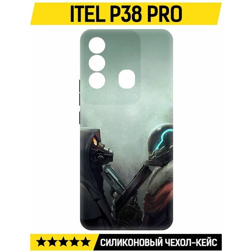 Чехол-накладка Krutoff Soft Case Cтандофф 2 (Standoff 2) - Противостояние для ITEL P38 Pro черный чехол накладка krutoff soft case cтандофф 2 standoff 2 противостояние для huawei nova 11 pro черный