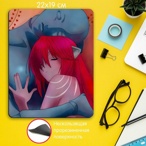 Игровой коврик для мыши аниме Elfen Lied Эльфийская песнь мужская футболка аниме эльфийская песнь m красный