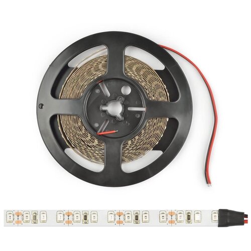 Светодиодная лента UNIEL ULS-2835-168LED/m-10mm-IP20-DC24V-14W/m-5M-3000K Катушка 5 м. Белый свет (3000K). ТМ .