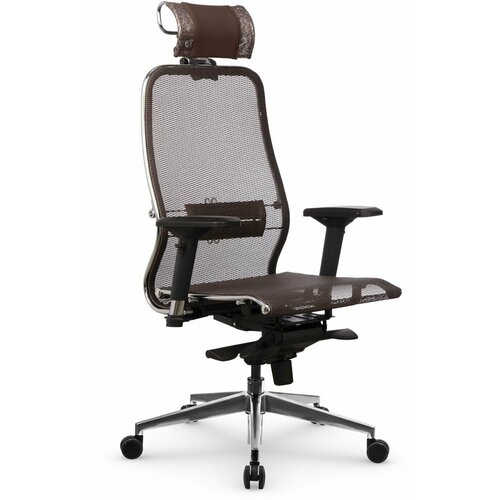 Компьютерное офисное кресло Metta Samurai S-3.041 MPES, Темно-коричневое