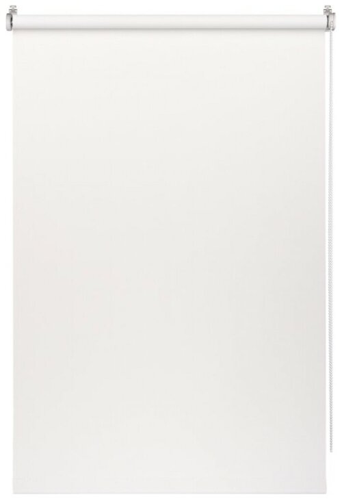 Рулонные шторы блэкаут Color 120х160 см на окно белый