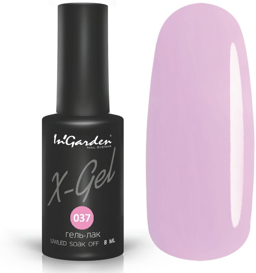 Гель-лак InGarden X-Gel №037 (Пастельный розовый), 8 мл