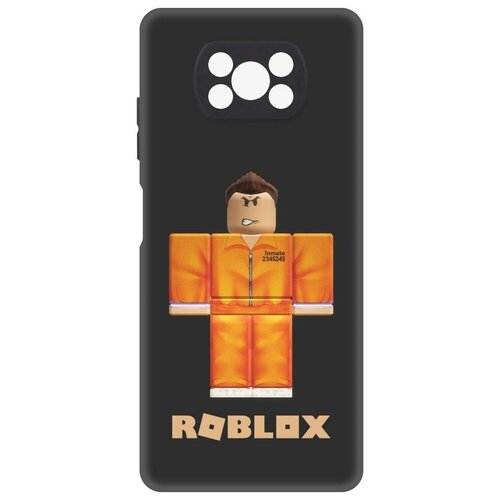 Чехол-накладка Krutoff Soft Case Roblox-Заключенный для Xiaomi Poco X3 черный чехол накладка krutoff soft case roblox заключенный для xiaomi poco m4 5g черный