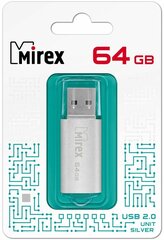 Флешка USB Flash Drive MIREX UNIT SILVER 64GB