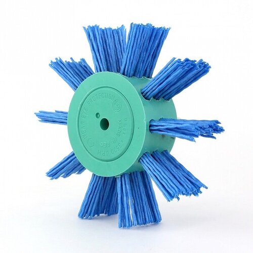 401912-0011 Щетка дисковая Д10023 с хв-м д6 ворс синий полимер-абразив P180 осборн код 1-118 795₽