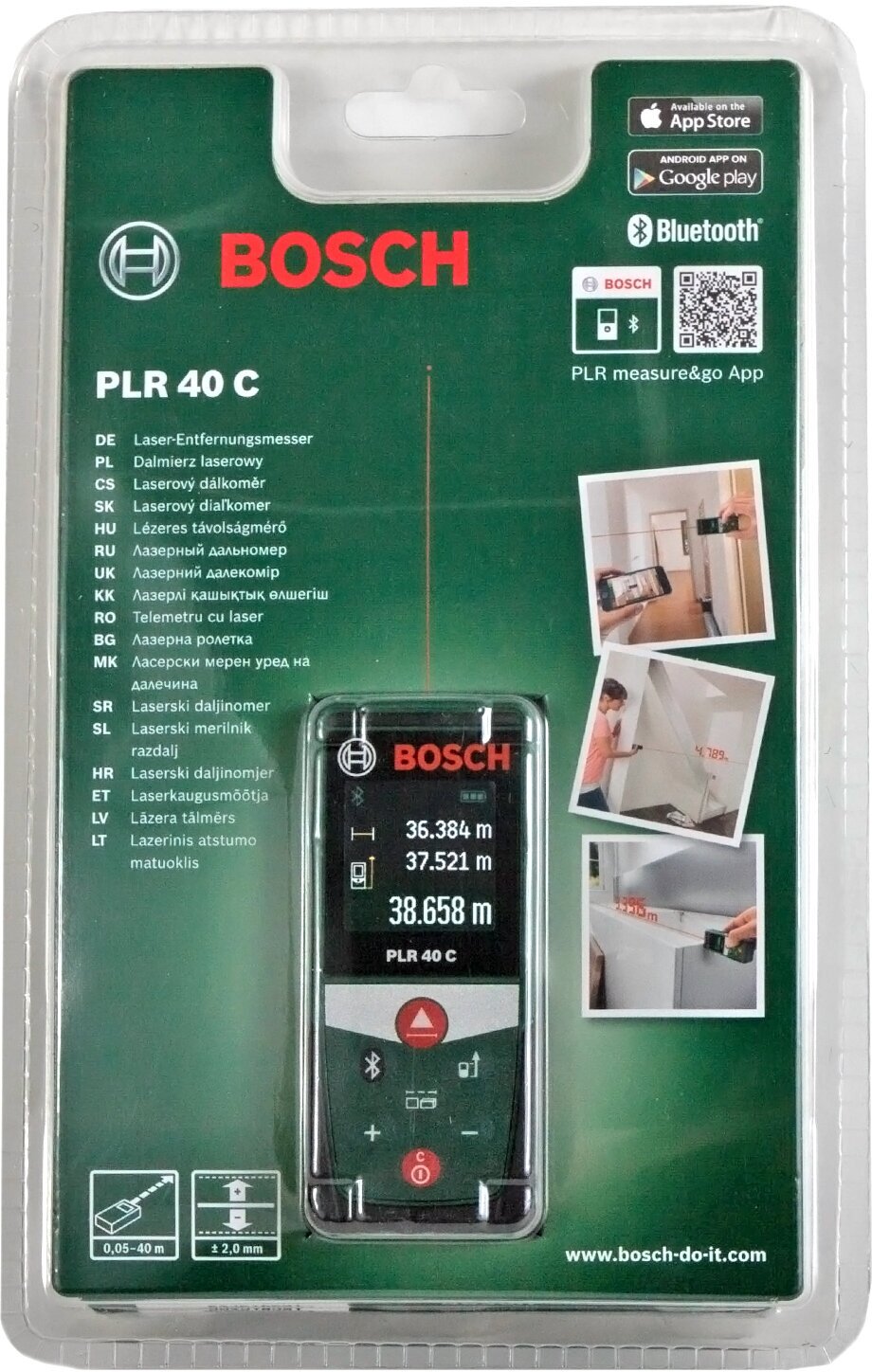 Лазерный дальномер BOSCH PLR 40 C 40 м - фотография № 13