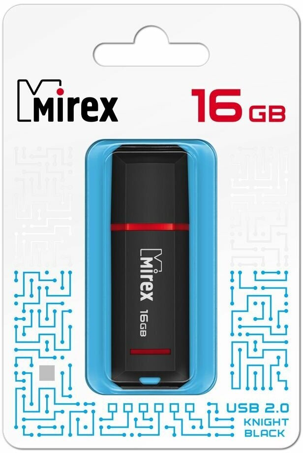Флешка USB Flash Drive MIREX KNIGHT BLACK 16GB
