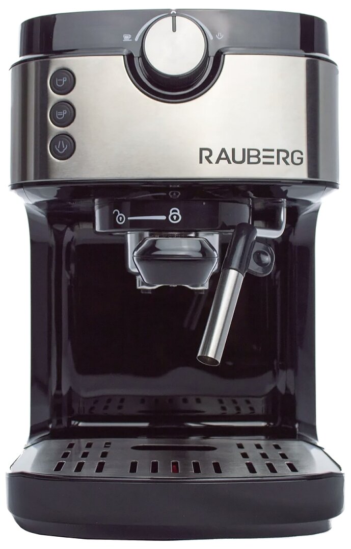 Кофеварка рожковая Rauberg RCM-050 электрическая, с капучинатором, для молотого кофе - фотография № 2