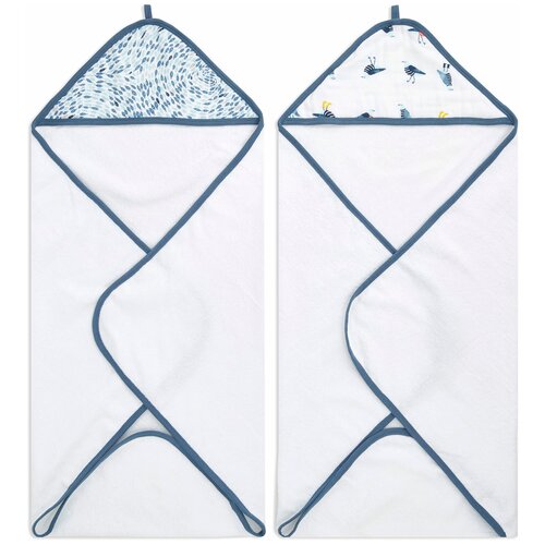 фото Набор из 2х полотенце с уголком 76x76 см. aden+anais серия seashore aden + anais