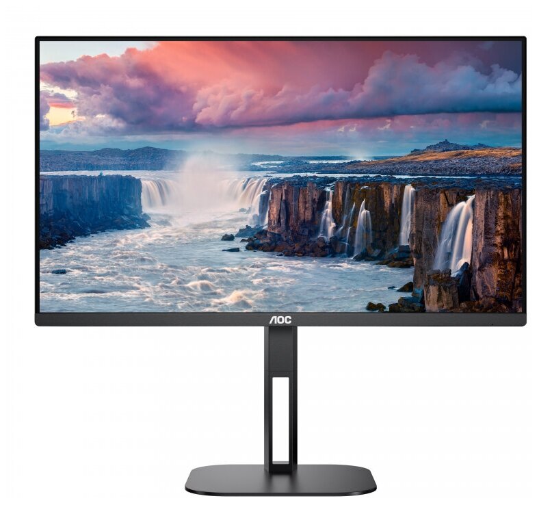 23,8" AOC 24V5C 1920x1080 75Hz IPS LED 16:9 4ms HDMI DP 1xUSB-C/4xUSB 3.2 20M:1 1000:1 178/178 300cd HAS Pivot Tilt Swivel Speakers Black