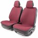 Накидки каркасные на сиденья передние Car Performance, 2 шт.fiberflax (лен) крупн.плетение(розовый)
