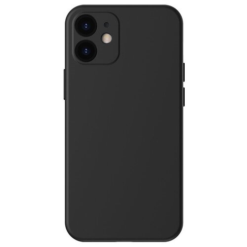 фото Чехол baseus silica gel для iphone 12 mini (wiapiph54n-yt01), чёрный